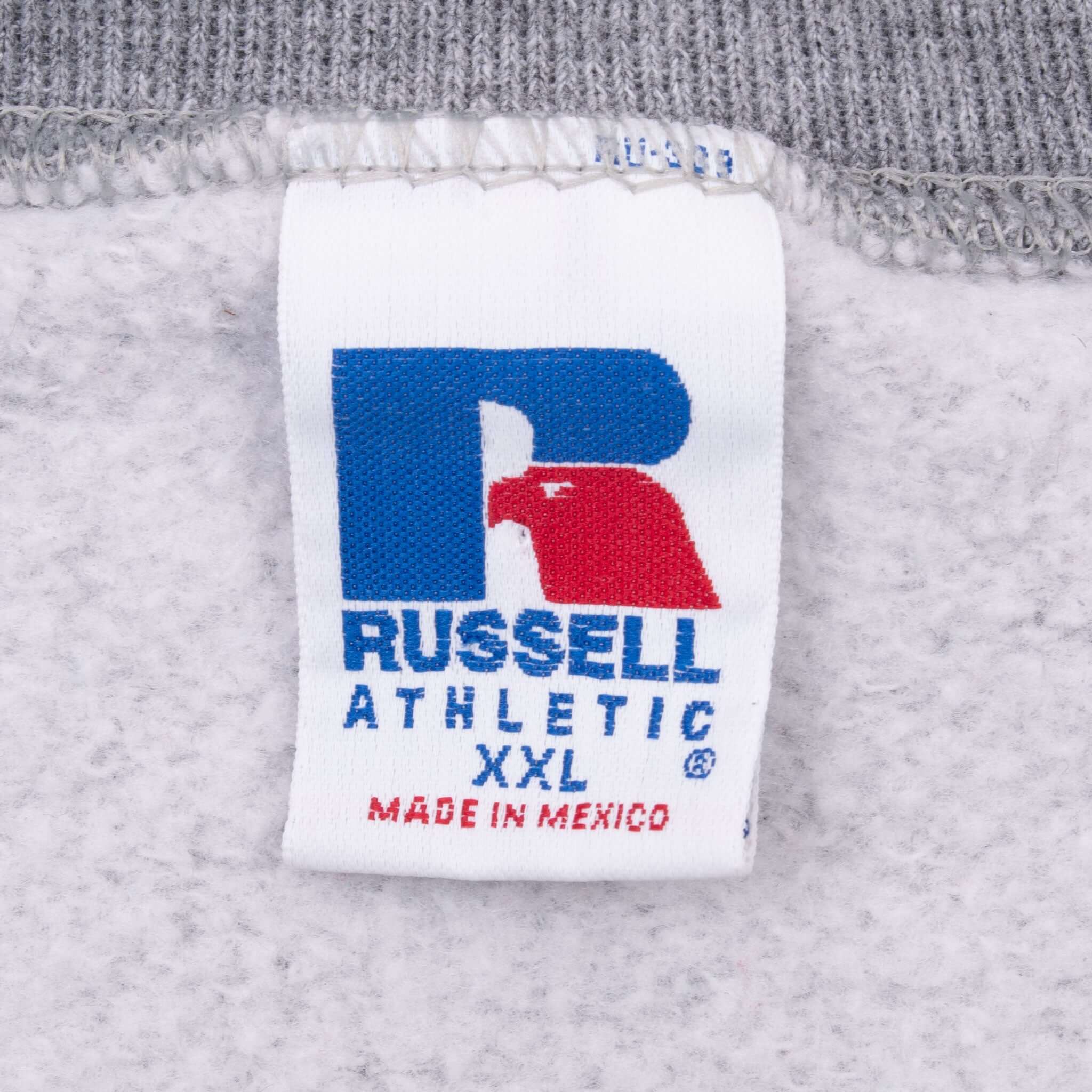 Vintage Usc Dad Russell Grey Crewneck Sweatshirt 1990S Size 2XL