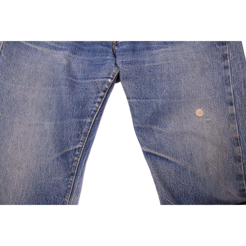 VINTAGE LEVIS 501 JEANS INDIGO early  1980s SIZE 35W L28 MADE IN USA WITH SELVEDGE
