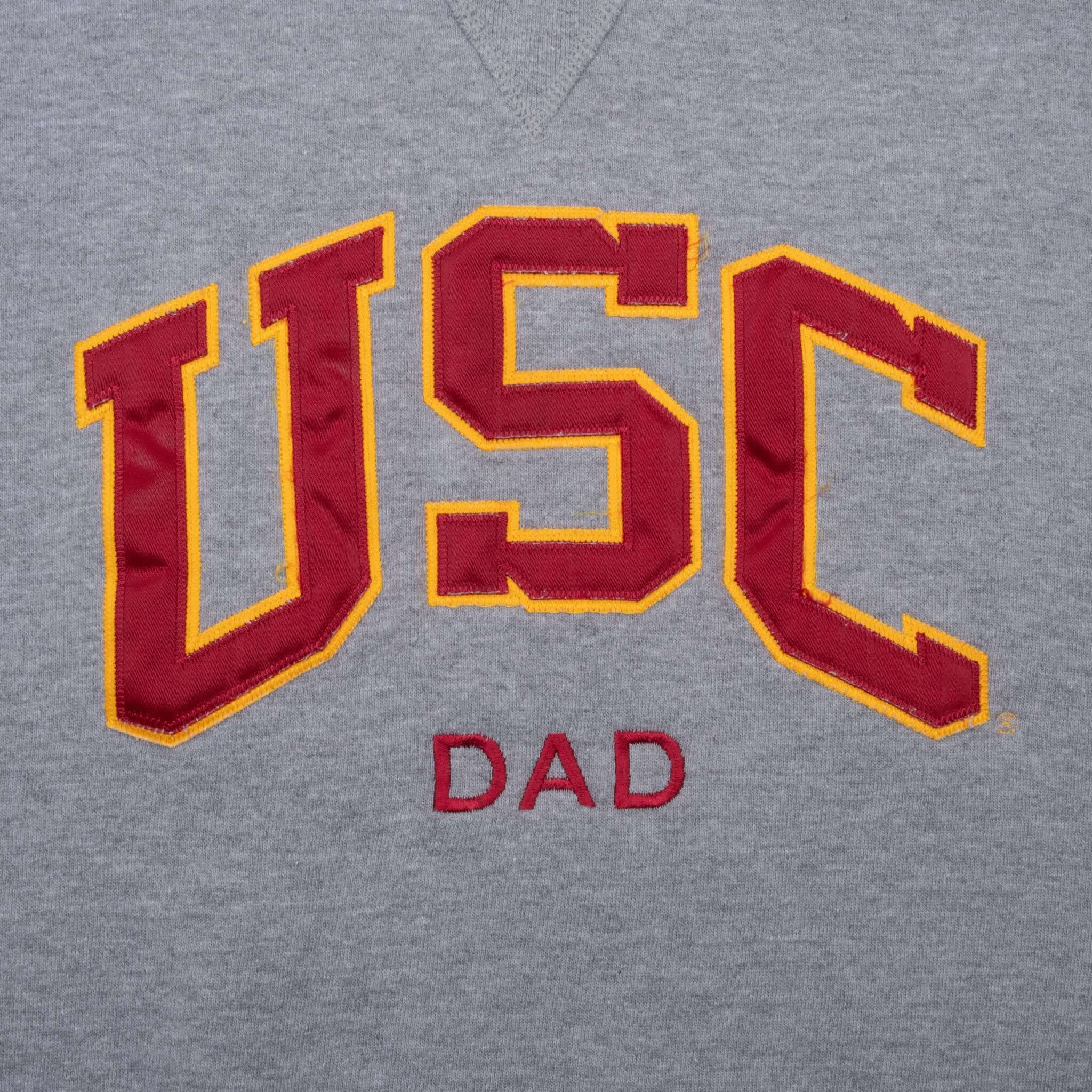 Vintage Usc Dad Russell Grey Crewneck Sweatshirt 1990S Size 2XL