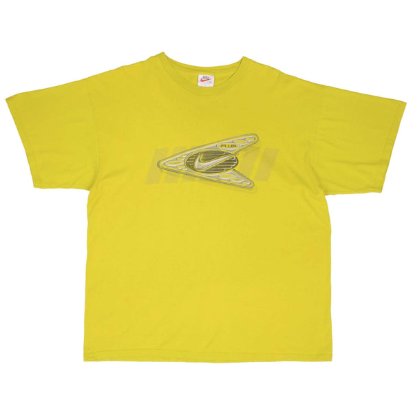 Vintage Nike Air Big Swoosh Neon Tee Shirt Size 1990s Size XL Made In USA