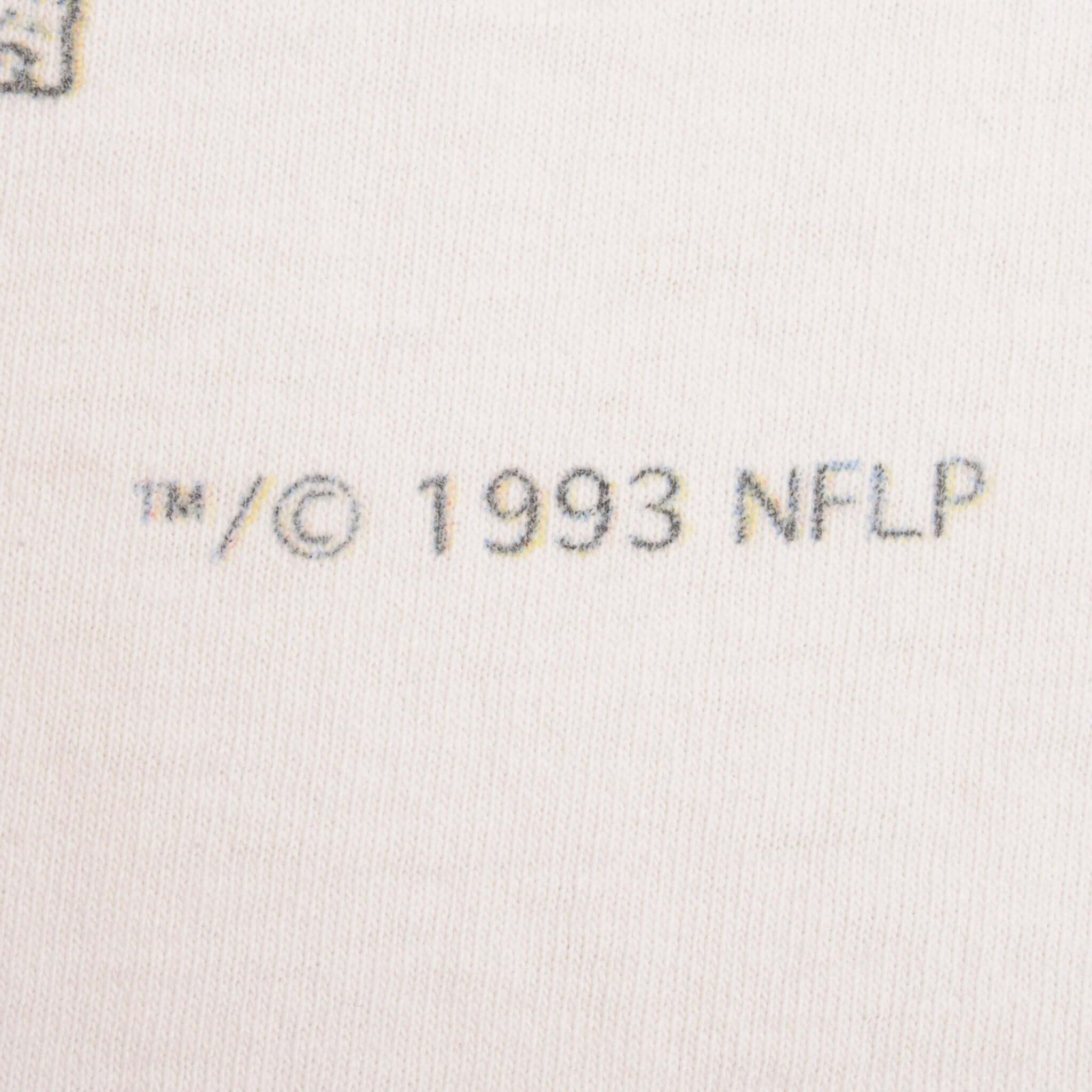 Vintage Nfl Dallas Cowboys 1993 Tee Shirt Size Large Made In USA With Single Stitch Sleeves