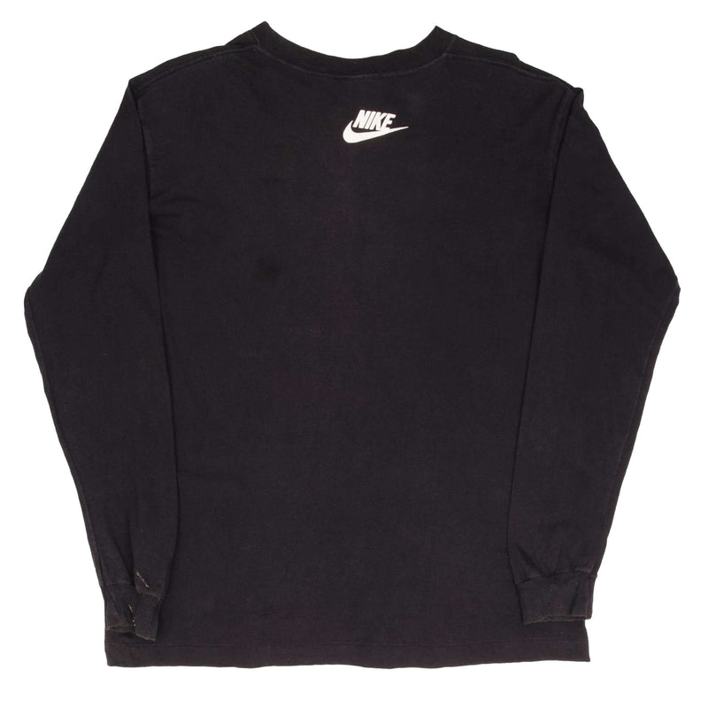 Vintage Nike Soccer Long Sleeve Tee Shirt Late 1980S Size Medium Made In USA With Single Stitch.