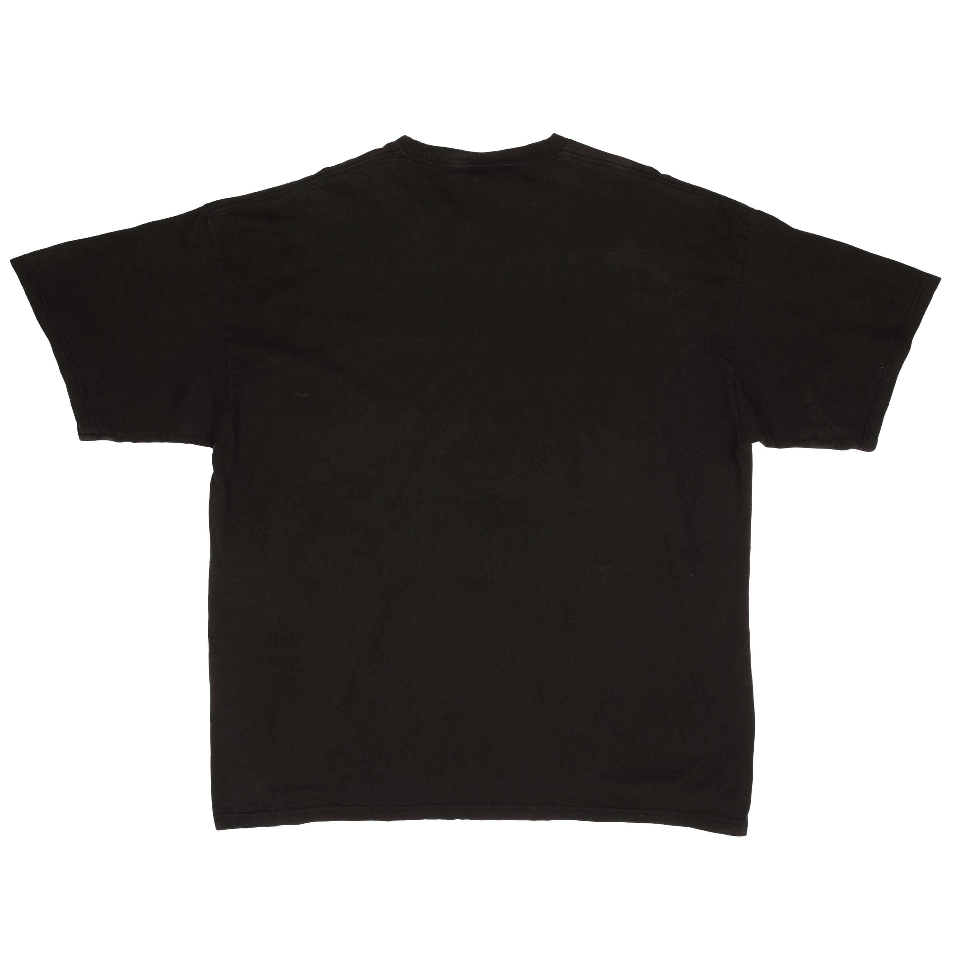 VINTAGE NIKE CLASSIC SWOOSH BLACK TEE SHIRT 1990S SIZE 2XL MADE IN USA