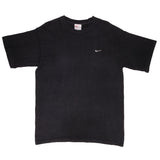 Vintage Nike Classic Swoosh Black Tee Shirt Size 1990s Size Large Made In USA