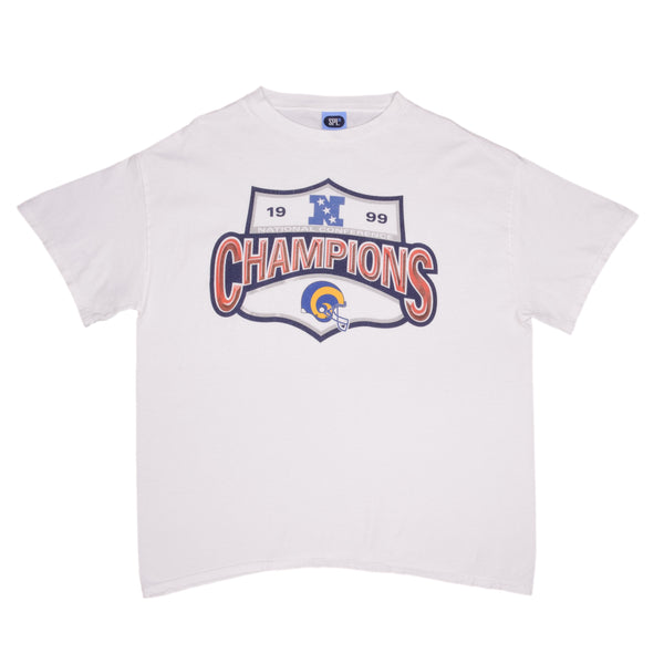 Vintage Nfl Los Angeles Rams Nfc Champions 1999 Tee Shirt Size 2XL