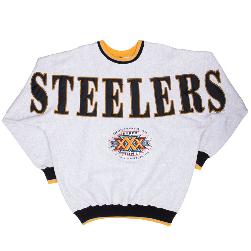 VINTAGE NFL STEELERS LEGENDS ATHLETIC SWEATSHIRT 1996 XL MADE IN USA