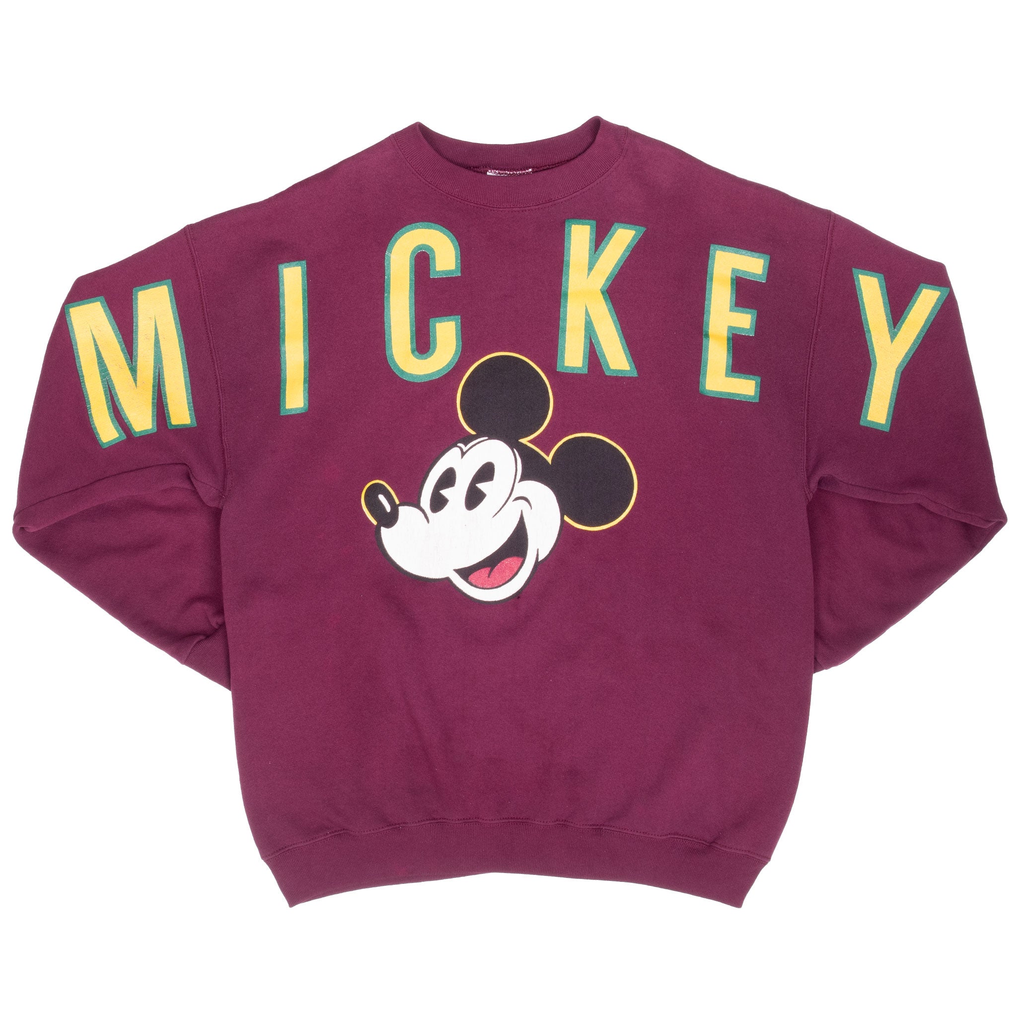 Vintage Disney Mickey Mouse All Over Print Sweatshirt Large 1990S Made In Usa