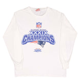 Vintage Nfl New England Patriots Super Bowl XXXIX Champions Long Sleeve Tee Shirt 2005 Size Large