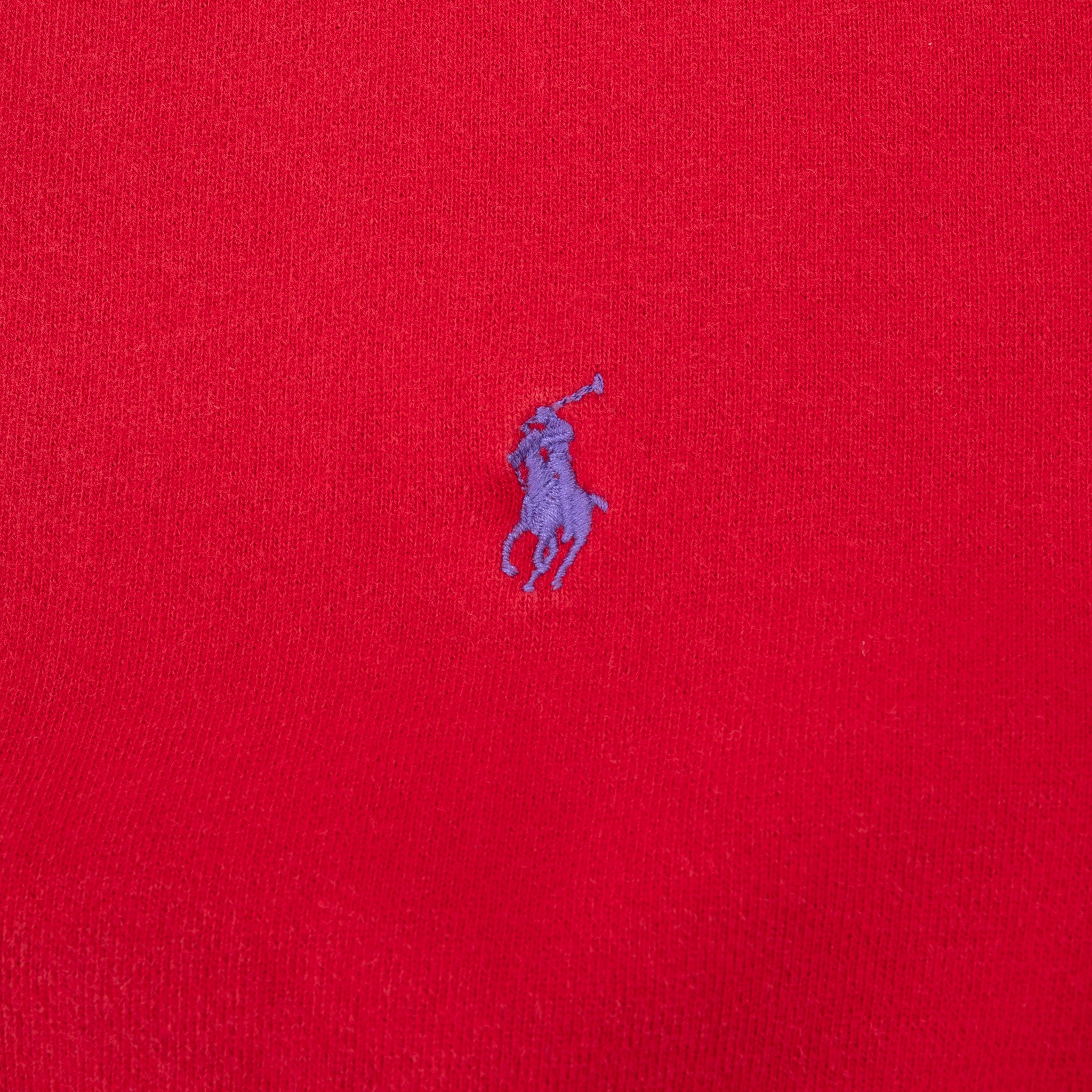 Vintage Ralph Lauren Red Classic Crewneck Sweatshirt Size XL 1990S
