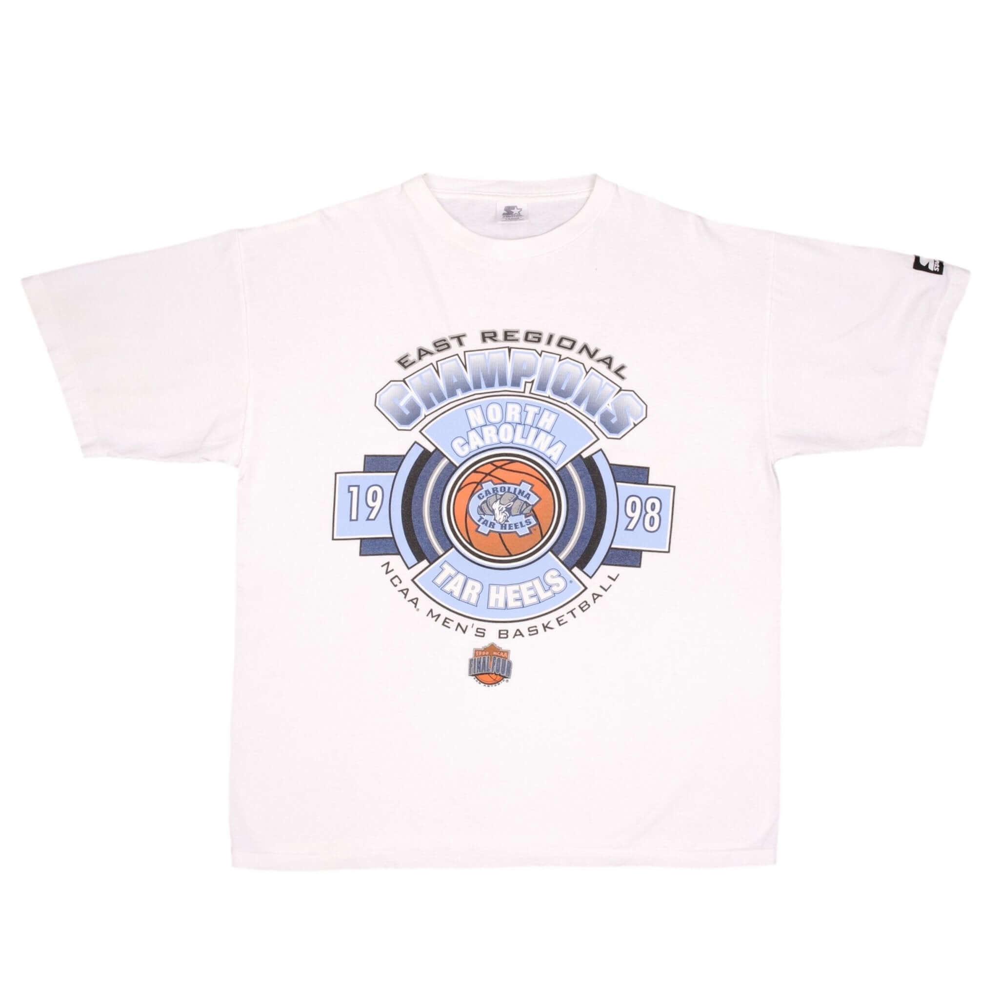 Vintage NCAA Unc North Carolina Tar Heels Basketball Champs 1998 Tee Shirt Size Large