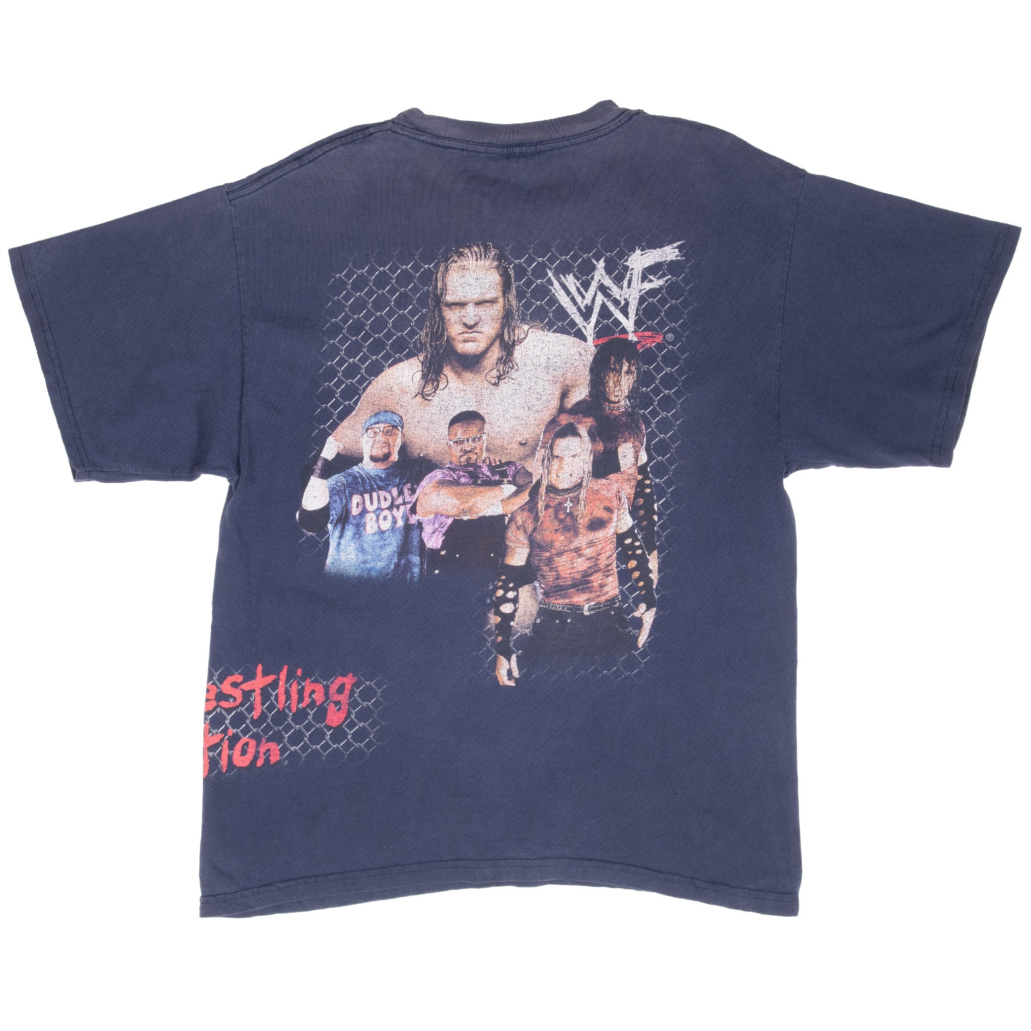 Vintage WWF WWE Raw As We Wanna Be The Rock Kane Wrestling Tee Shirt 2001 Size XL Youth