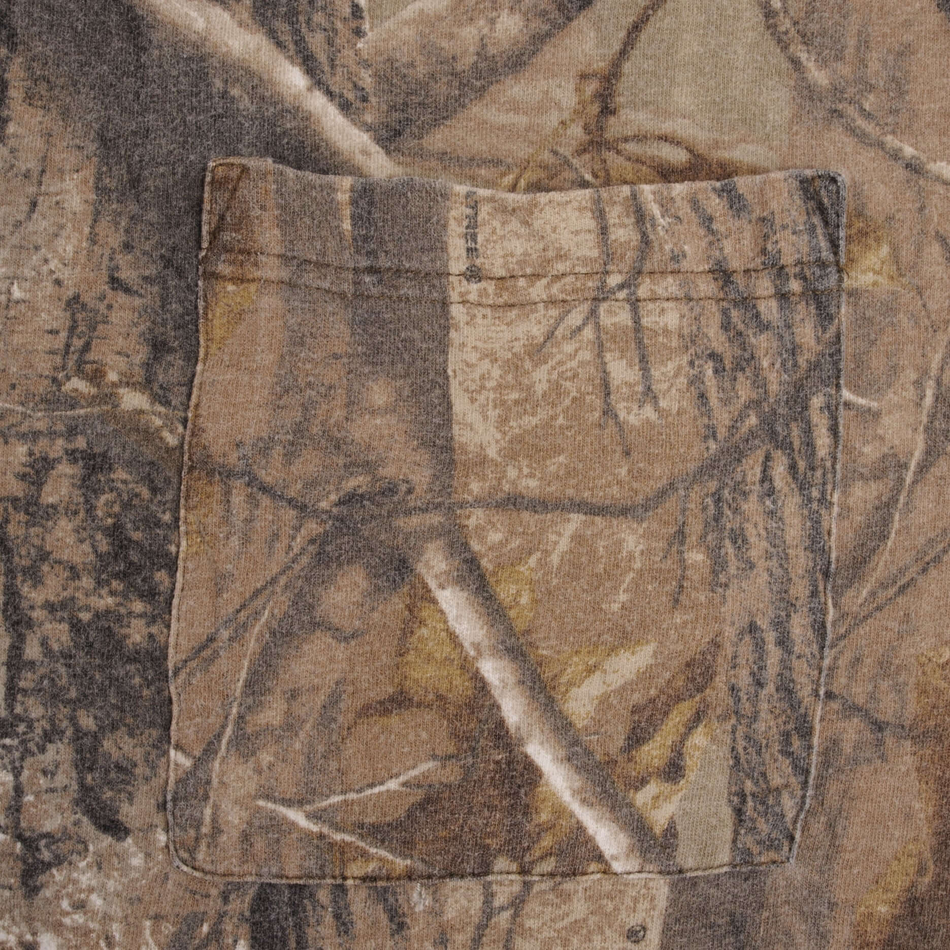 Vintage Hunting Realtree Aphd Camo Long Sleeve Pocket Tee Shirt Size 3XL