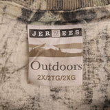 Vintage Hunting Mossy Oak Break Up Camo Long Sleeve Pocket Tee Shirt Size 2XL
