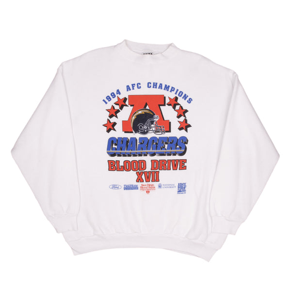 Vintage Nfl San Diego Chargers 1994 Afc Champions Sweatshirt Size XL