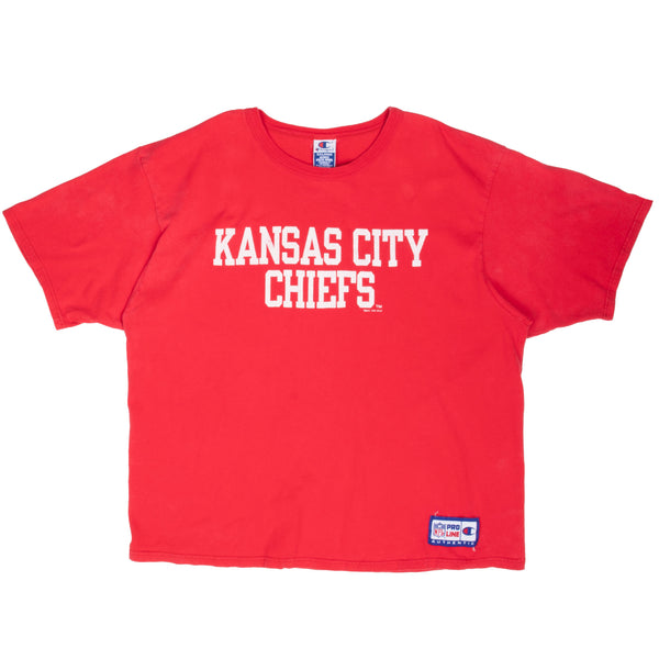 Vintage Nfl Kansas City Chiefs 1994 Champion Tee Shirt Size 2XL Made In Usa