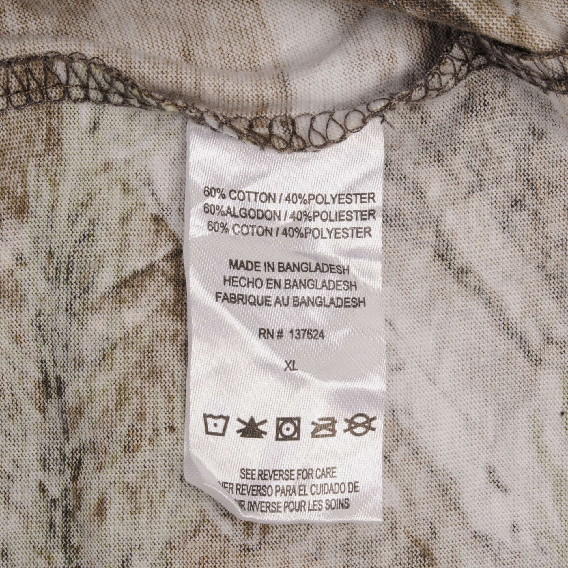 Vintage Hunting Realtree Xtra Camo Long Sleeve Tee Shirt Size XL