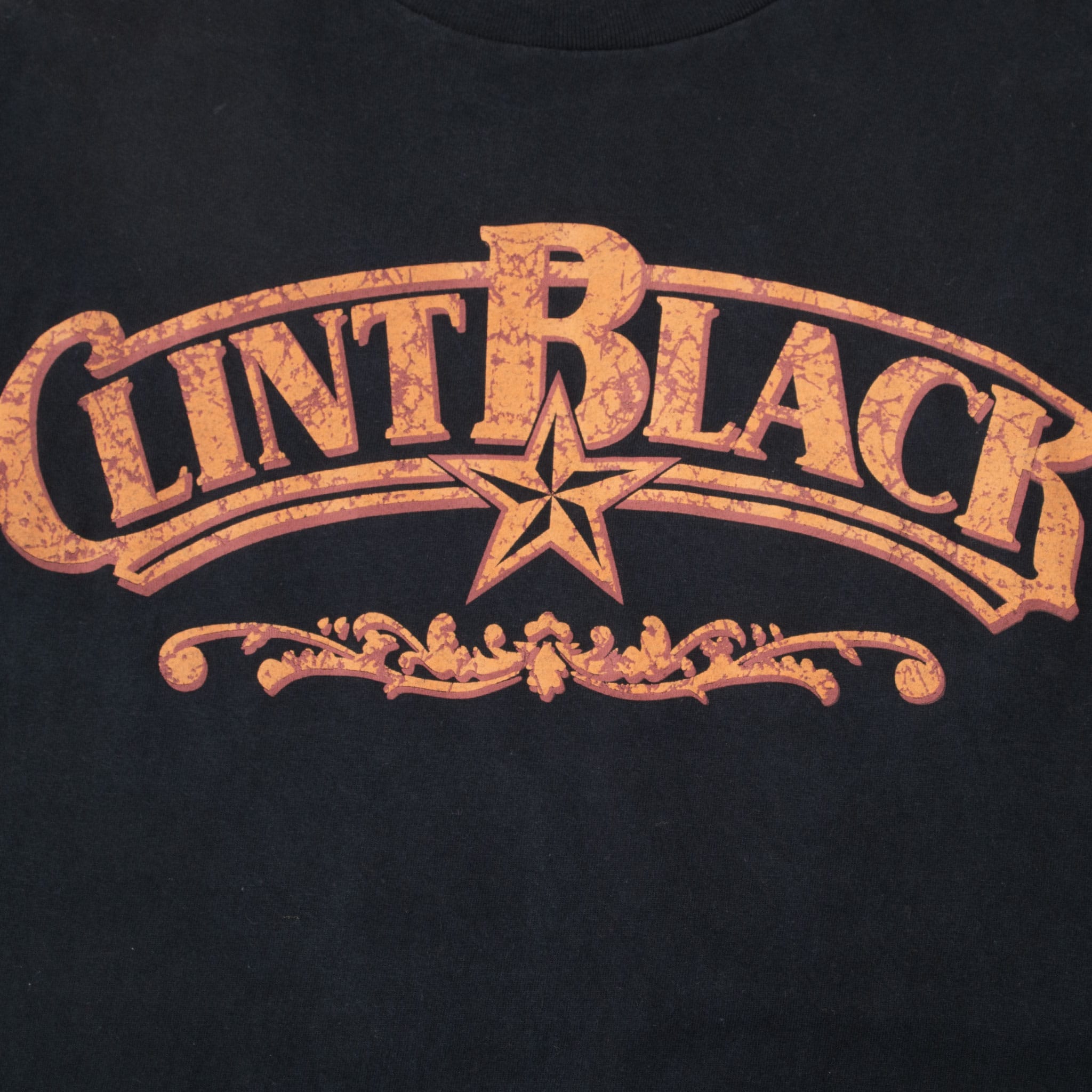 VINTAGE CLINT BLACK NORTH AMERICAN TOUR 1993 TEE SHIRT LARGE MADE IN USA