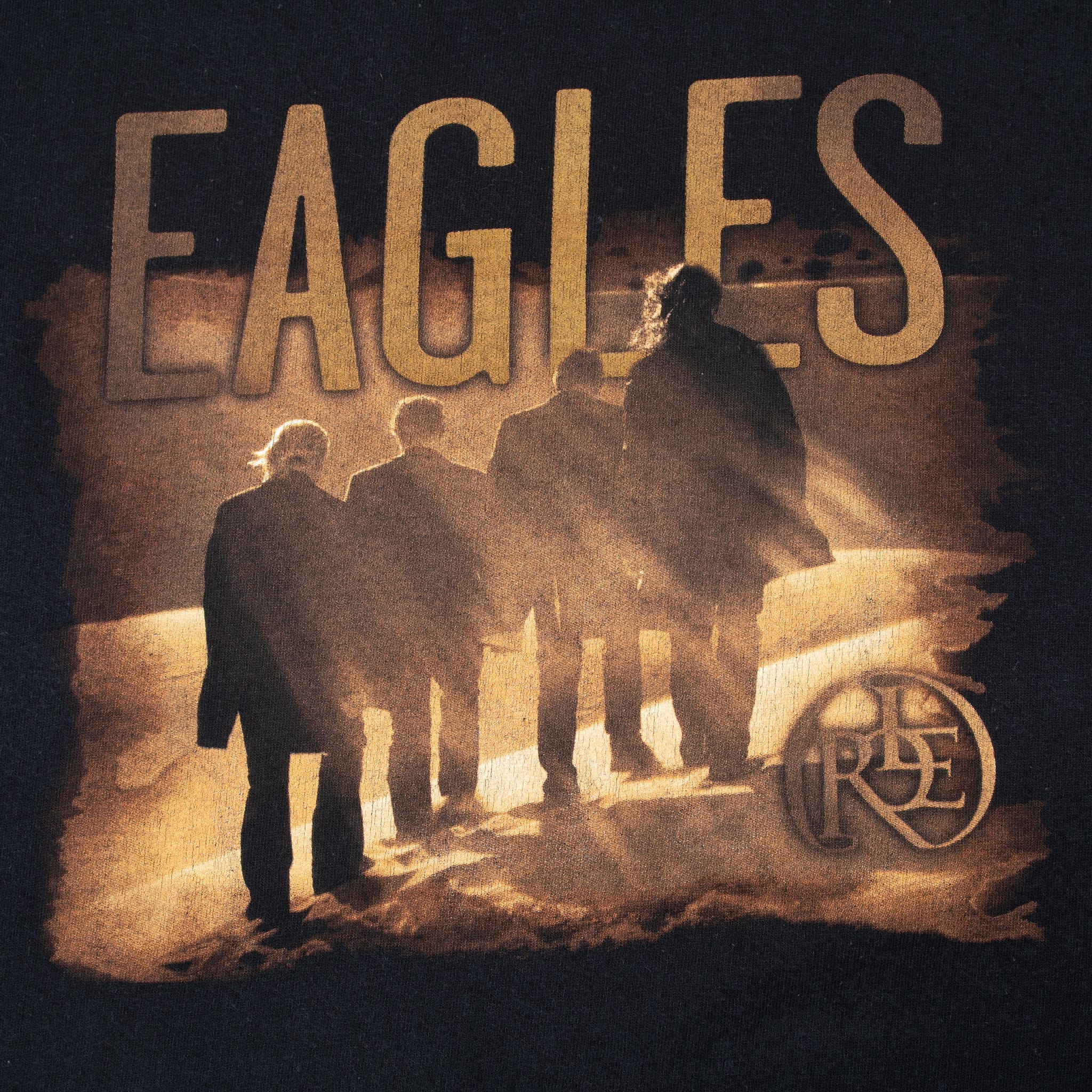 VINTAGE EAGLES LONG ROAD OUT OF EDEN TOUR 2009 BLACK TEE SHIRT 3XL
