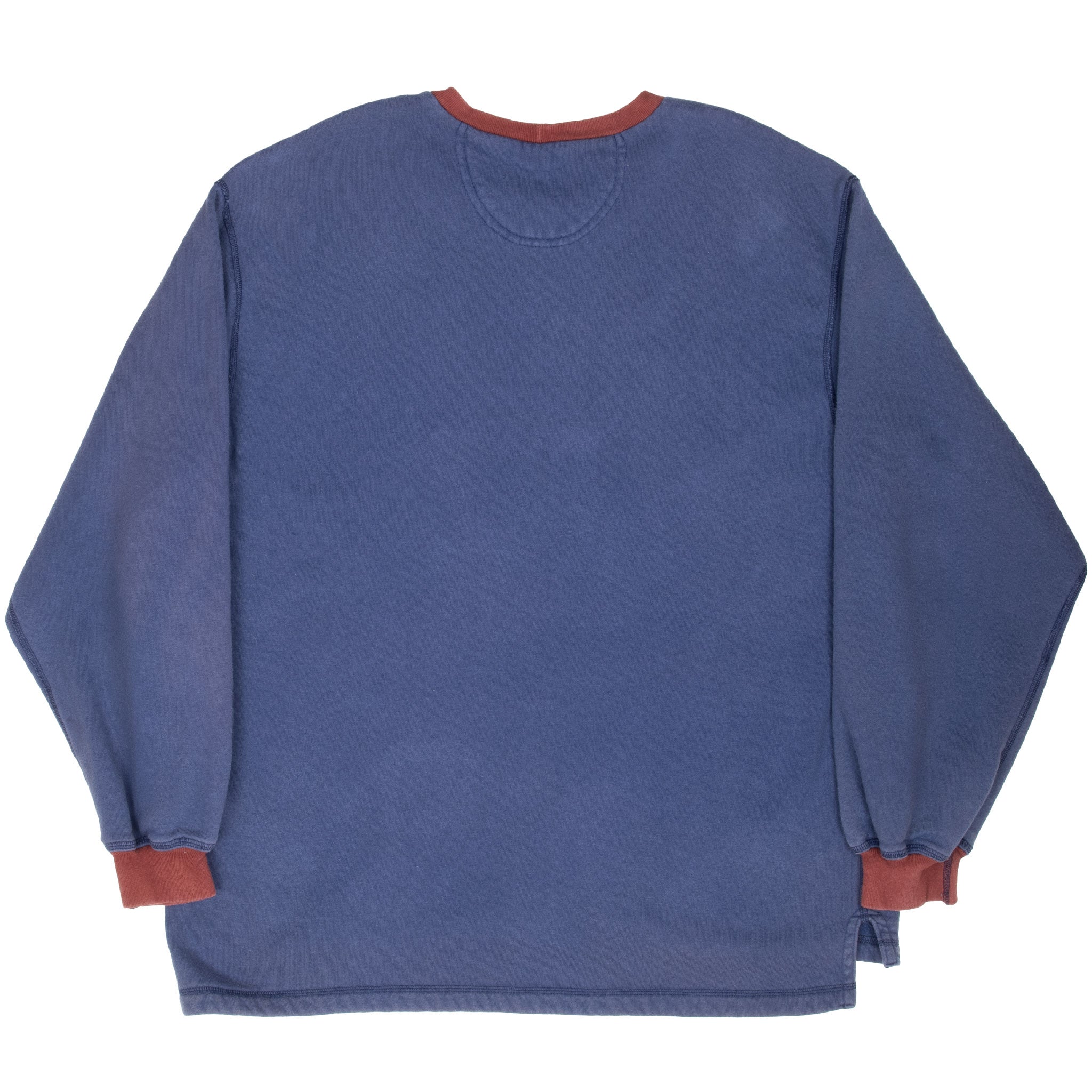 Vintage Nike Big Swoosh Navy Blue Sweatshirt 1990S Large