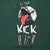 Close-up of Umbro Kick It soccer ball and tongue graphic