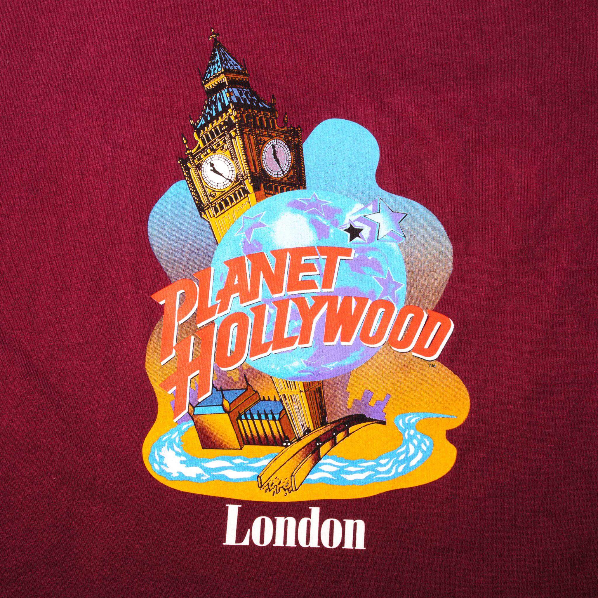 VINTAGE PLANET HOLLYWOOD LONDON TEE SHIRT 1990s SIZE XL