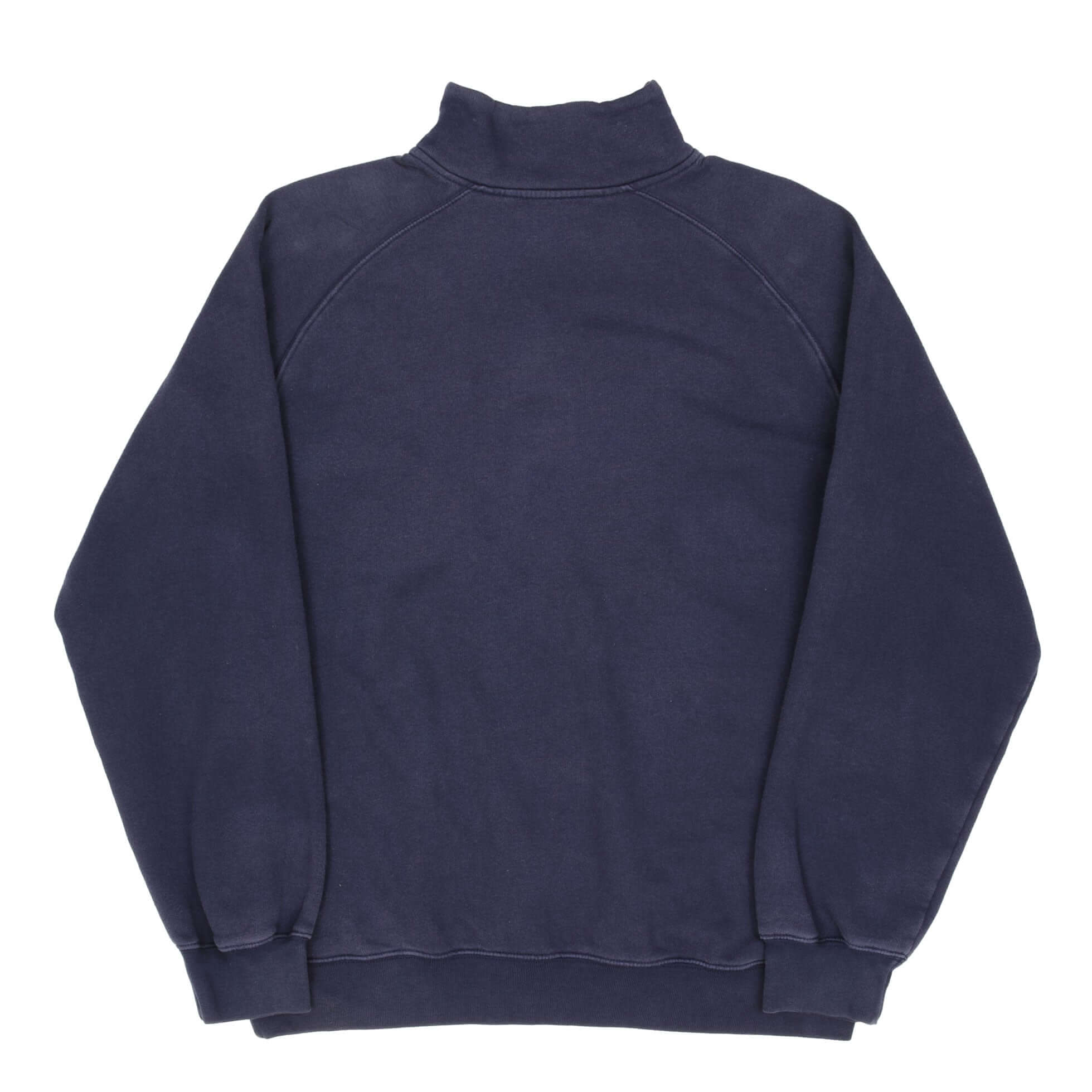 Vintage Nike Swoosh Spellout Quarter Zip Blue Sweatshirt 2000S Size Large