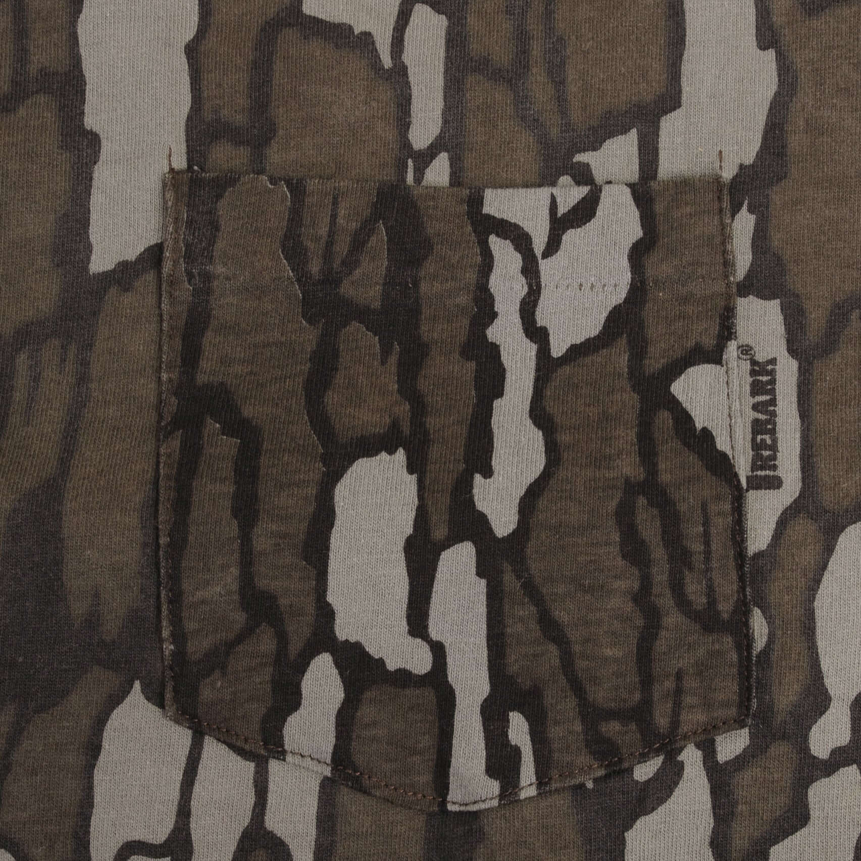 Vintage Hunting Trebark Camo Long Sleeve Pocket Tee Shirt 1990S Size XL