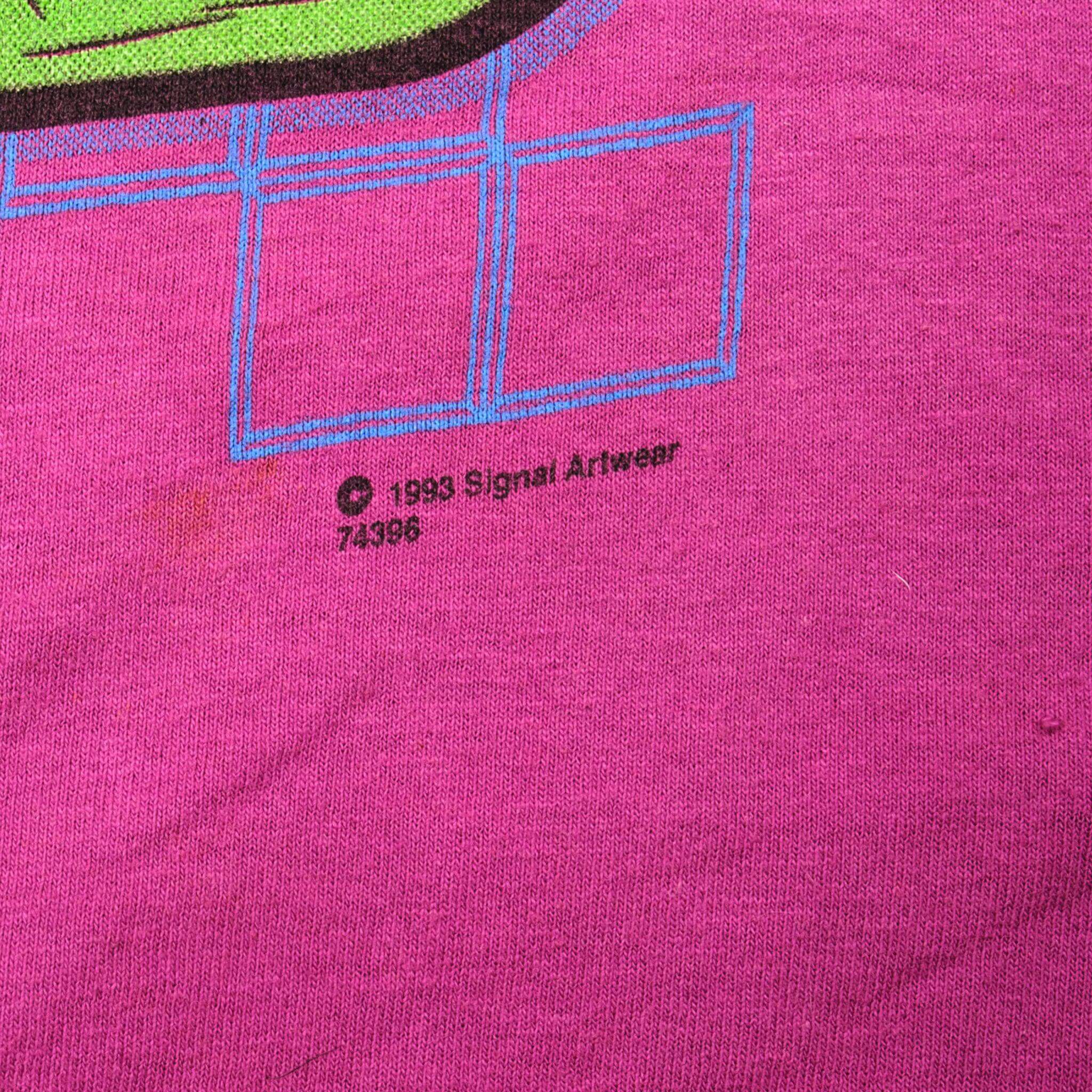 Vintage Mr Bear Too Young To Retire Too Old To Party Signal Artwear Tee Shirt 1993 Size Medium.