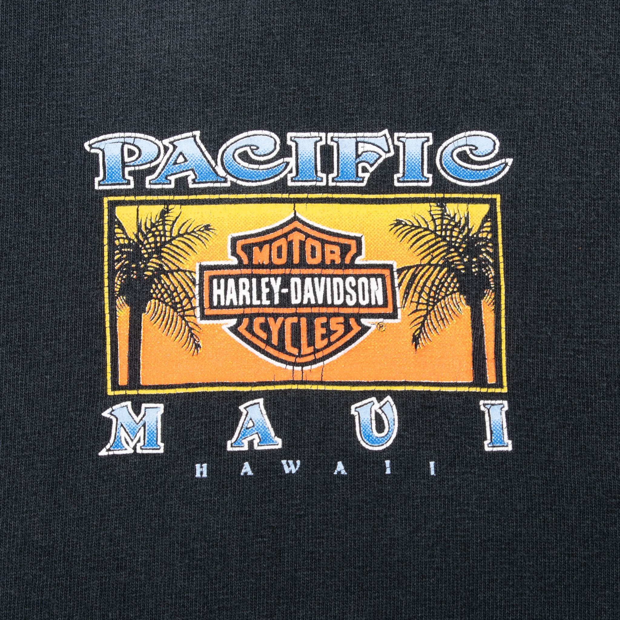 VINTAGE HARLEY DAVIDSON MAUI HAWAII 1999 TEE SHIRT SIZE XL MADE IN USA