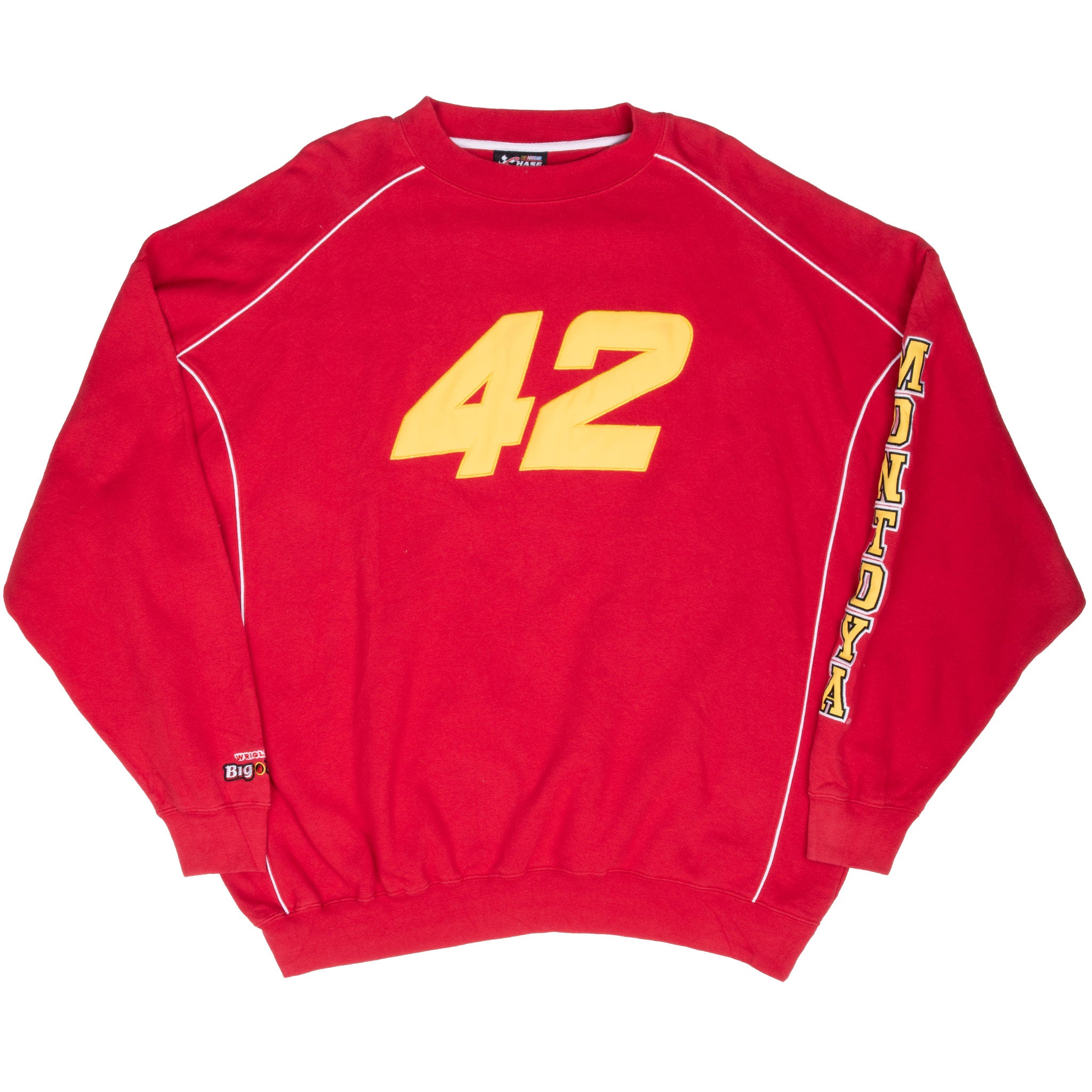 VINTAGE NASCAR JUAN MONTOYA #42 1990S SWEATSHIRT 2XL