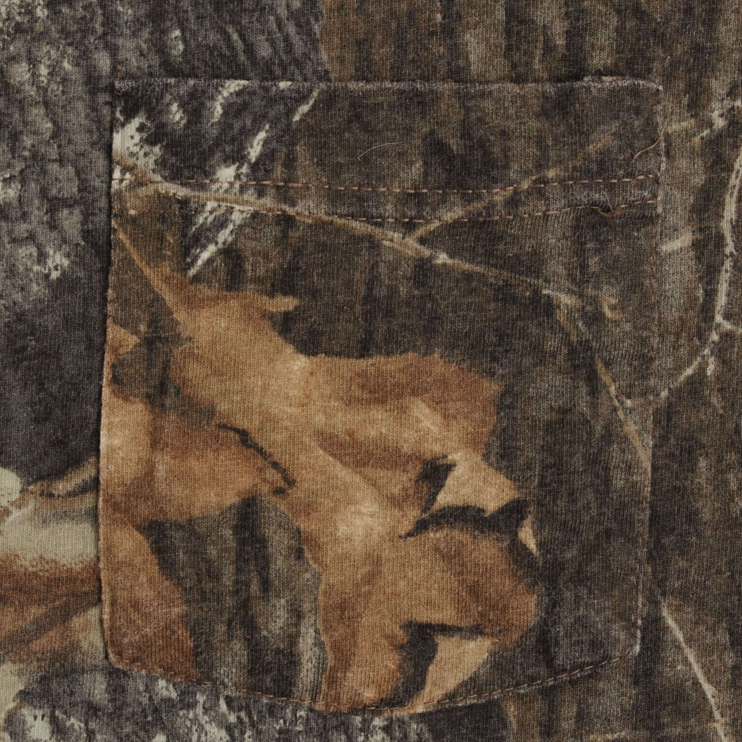 Vintage Hunting Mossy Oak Break Up Camo Long Sleeve Pocket Tee Shirt Size 2XL