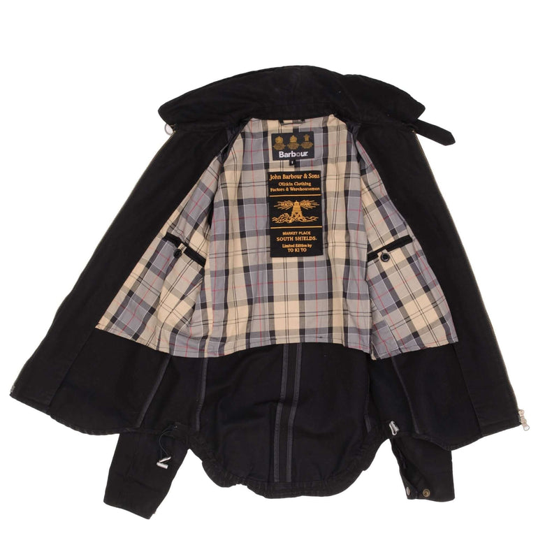 Vintage Barbour Beacon Brand Market Place South Shields Limited Edition To Ki To Jacket Size Small