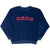Vintage Adidas Navy Blue Fleece Crewneck Sweatshirt 1990S Size Large