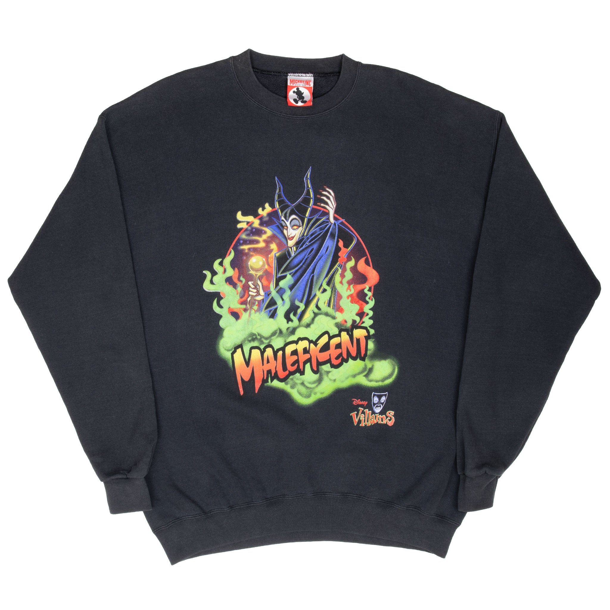 Vintage Disney Villains Maleficent Sweatshirt Mickey Inc 1990S Size Xl Made In Usa