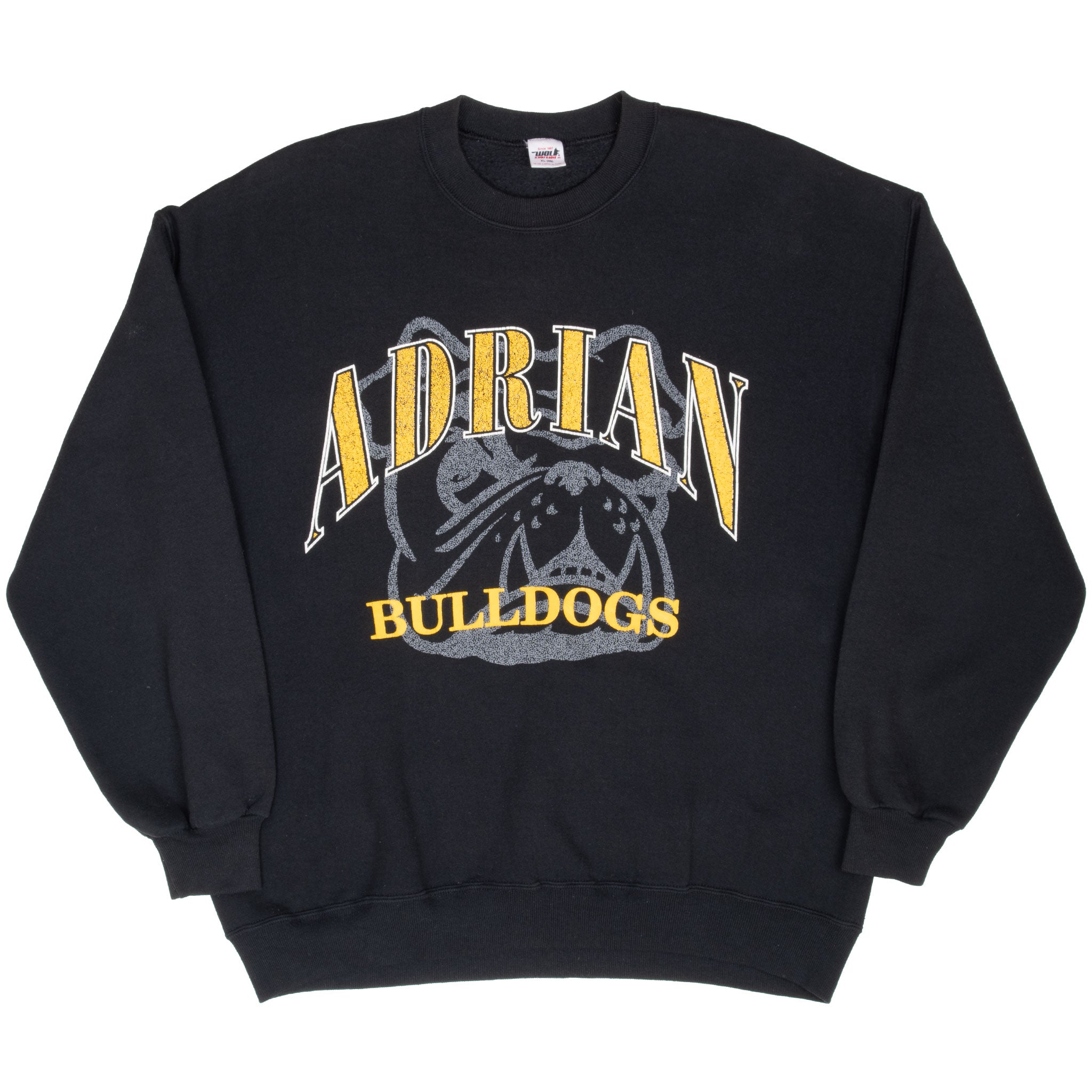 Vintage Ncaa Adrian College Bulldogs Sweatshirt 1990S Size XL Made In Usa