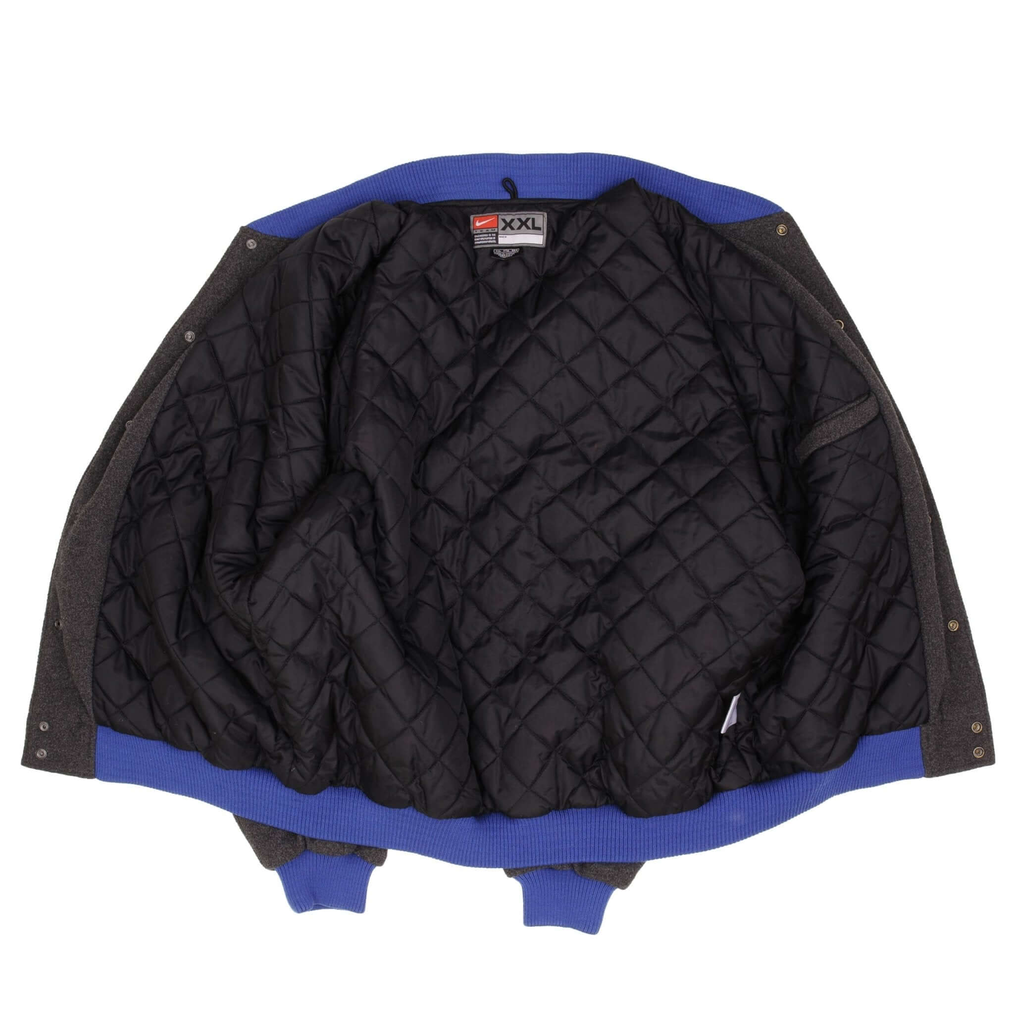 Vintage Nike Ncaa University Of Kansas Varsity Jacket Size 2XL 2000S