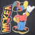 VINTAGE DISNEY MICKEY MOUSE BASKETBALL 1990S BLACK TEE SHIRT SIZE MEDIUM