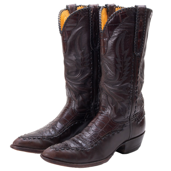 Vintage Stallion Alligator Majestic Brown Leather Boots Size 9 Made In Usa

Box Not Included