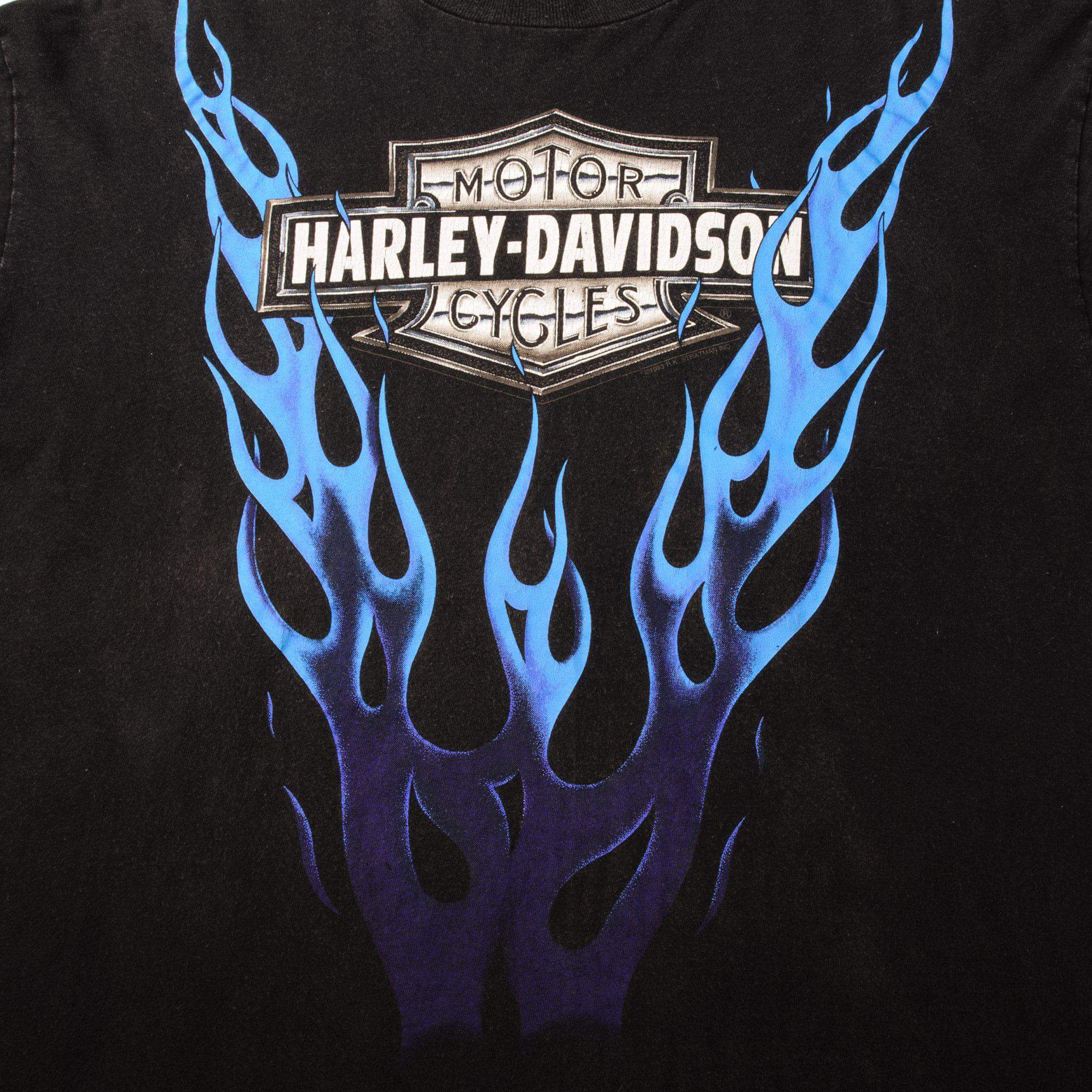 VINTAGE HARLEY DAVIDSON LONG SLEEVES TEE SHIRT 1993 SIZE XL MADE IN USA