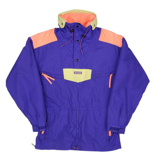 Vintage Columbia Windbreaker 1990S Pullover Jacket Size Medium