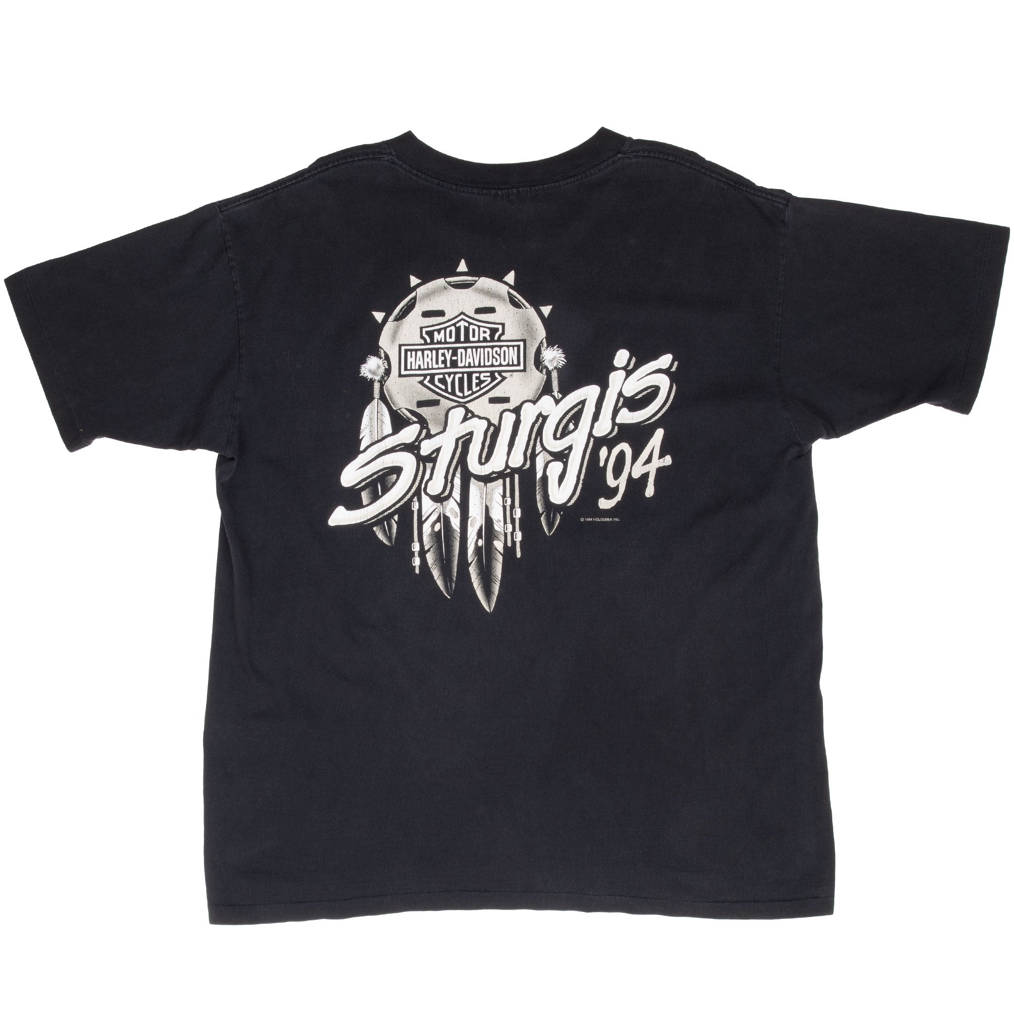 VINTAGE HARLEY DAVIDSON STURGIS BLACK HILL RALLY 1994 TEE SHIRT LARGE MADE USA