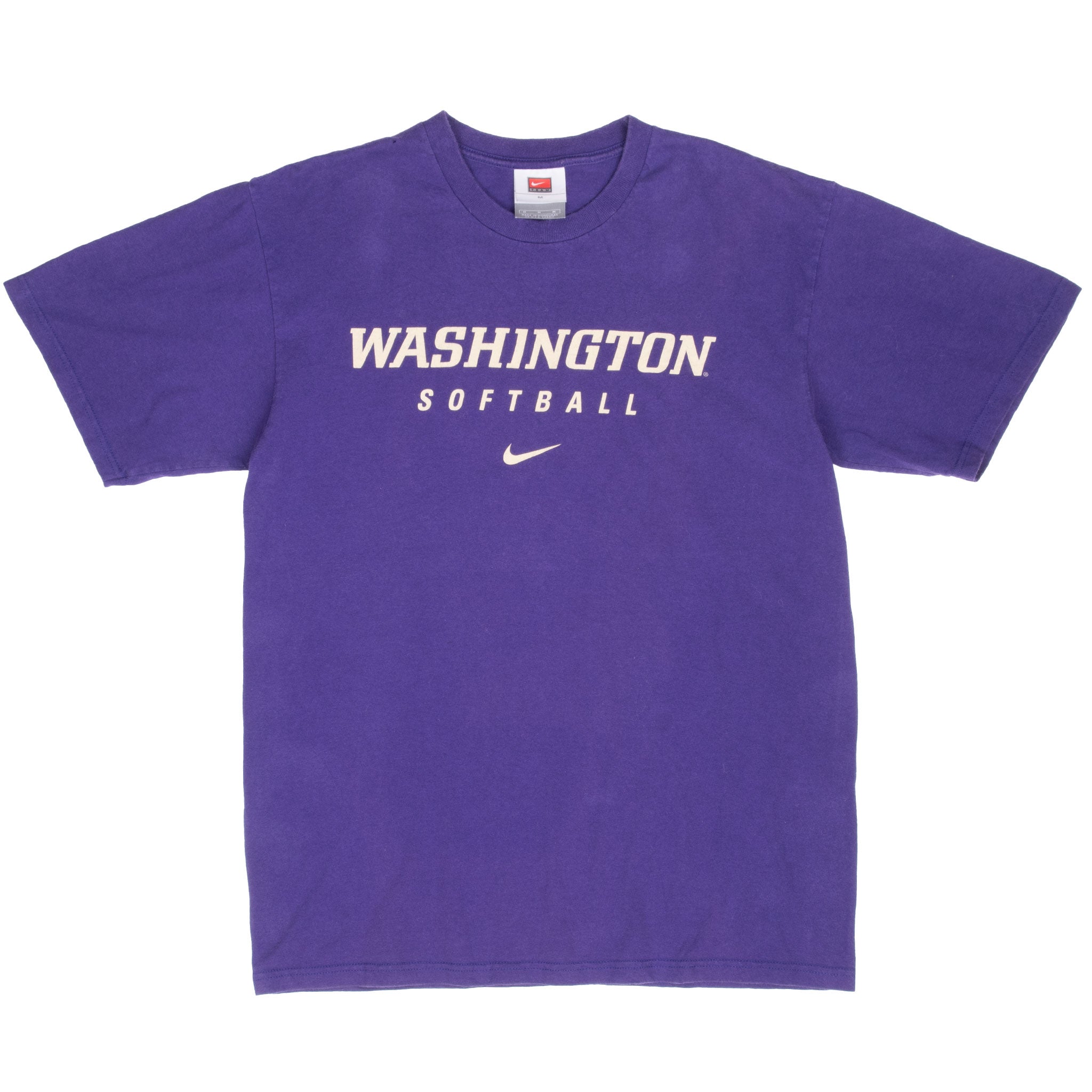 Vintage Nike Washington Softball Purple Tee Shirt 2000S Size Medium