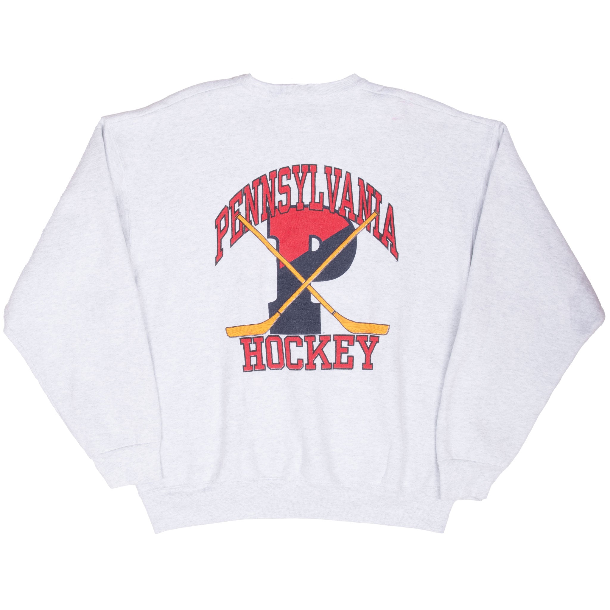 Vintage Ncaa Pennsylvania Hockey Sweatshirt 1990S Size XL Made In Usa