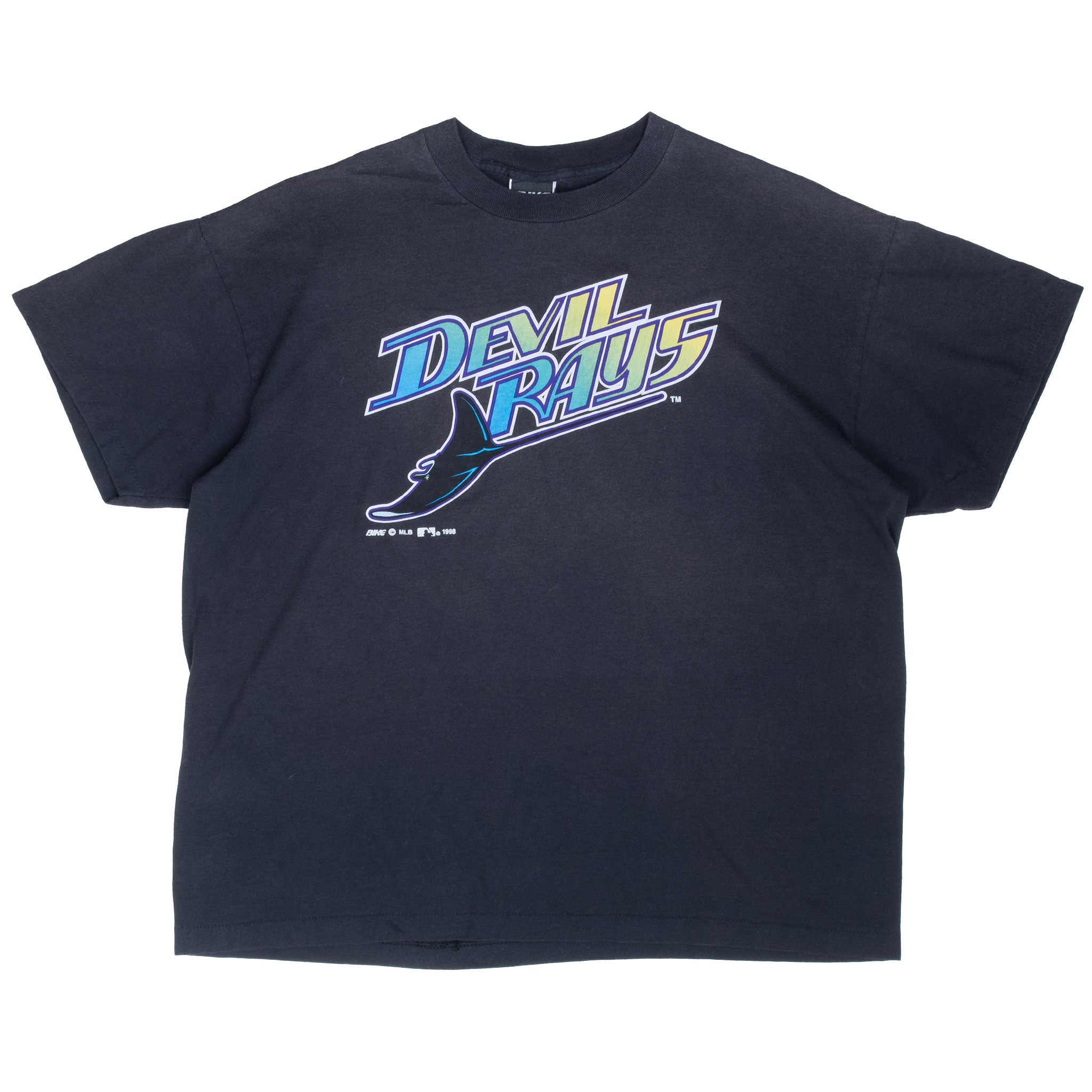 Vintage Mlb Tampa Bay Devil Rays Tee Shirt 1998 Size XL Made In Usa With Single Stitch Sleeves