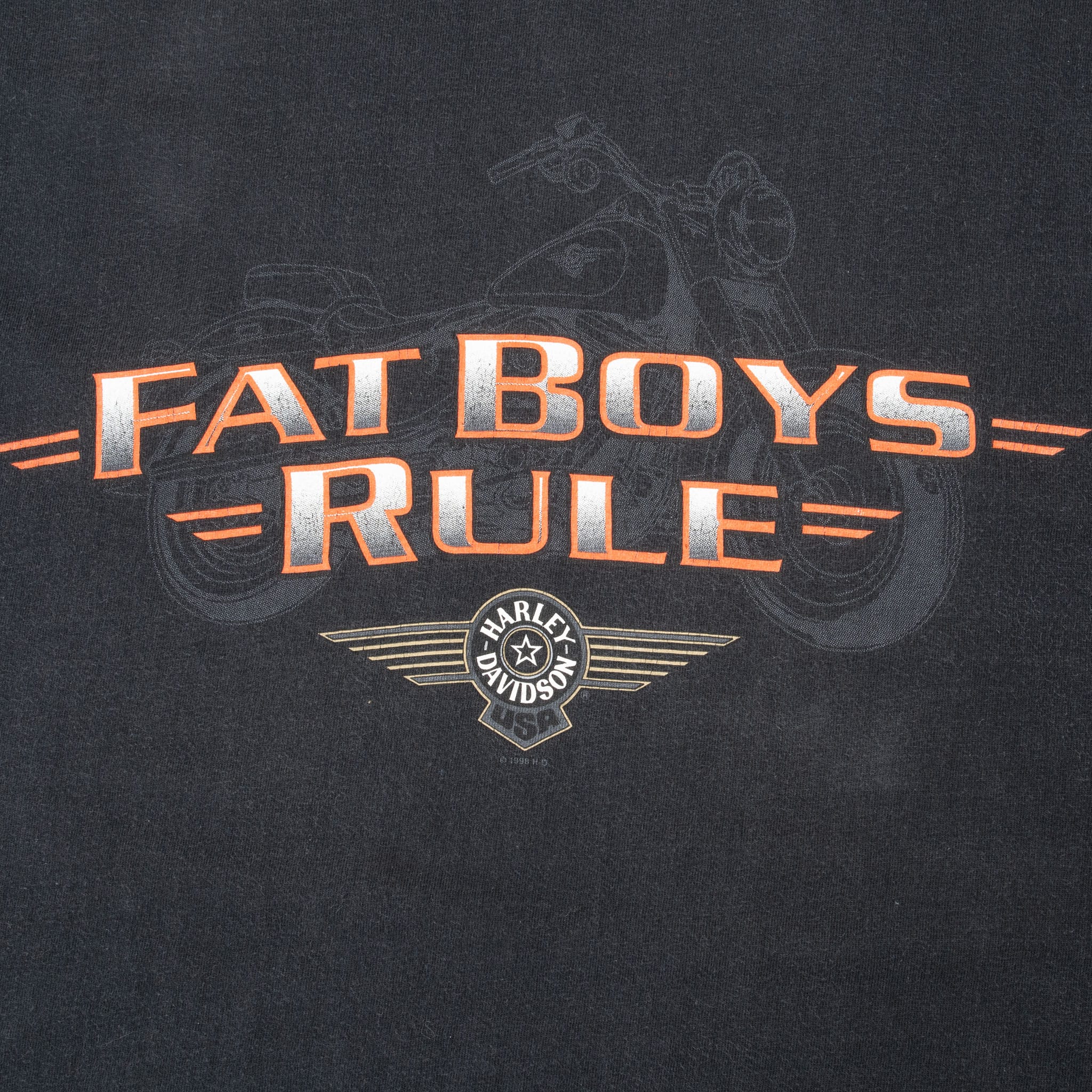 VINTAGE HARLEY DAVIDSON LONGVIEW TEXAS 1998 TEE SHIRT SIZE XL MADE IN USA