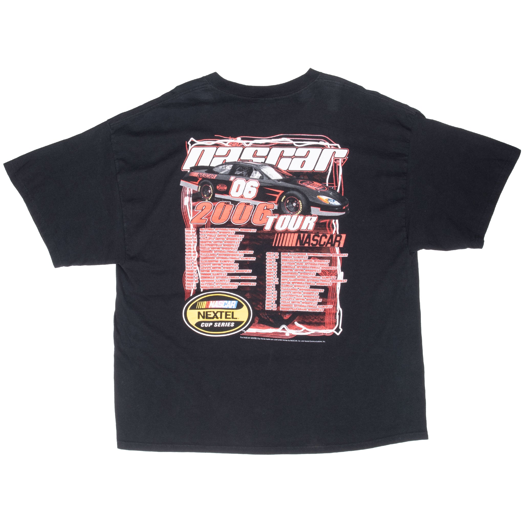 Vintage Nascar Tour 2006 Tee Shirt Size 2XL