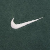 Vintage Nike Small Swoosh Embroidered Green Tee Shirt Late 1990s Size Medium Made In USA
