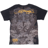 Vintage Ed Hardy All Over Print Rhine Stones Tee Shirt 2000S Medium