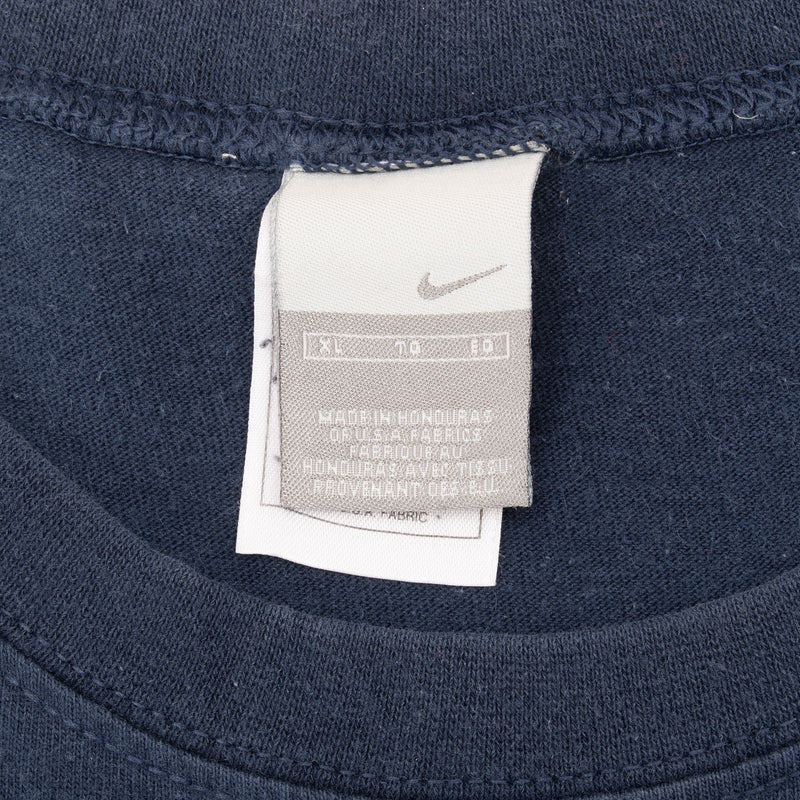 Vintage Nike Swoosh Navy Blue Tank Top Tee Shirt 2000S Size XL