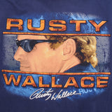 Vintage Nascar Rusty Wallace Live To Race Race To Live 1990s Long Sleeve Tee Shirt Size XL 